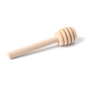 Wooden honey dipper/server