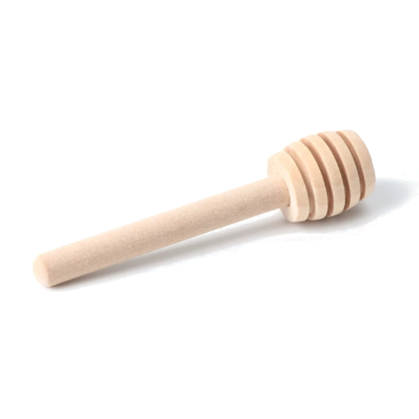 Wooden honey dipper/server